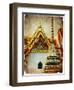 Grand Palace - Bangkok - Retro Styled Picture-Maugli-l-Framed Art Print