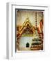 Grand Palace - Bangkok - Retro Styled Picture-Maugli-l-Framed Art Print