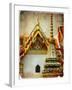 Grand Palace - Bangkok - Retro Styled Picture-Maugli-l-Framed Art Print