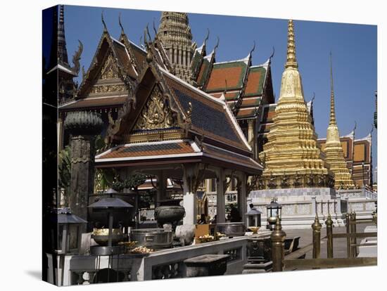 Grand Palace, Bangkok, Thailand, Southeast Asia-Charcrit Boonsom-Stretched Canvas