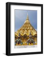 Grand Palace Complex, Wat Phra Kaew Temple (Temple of the Emerald Buddha), Demon Guardians and a Go-Massimo Borchi-Framed Photographic Print