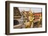 Grand Palace Complex, Wat Phra Kaew Temple (Temple of the Emerald Buddha), Golden Demon Guardians-Massimo Borchi-Framed Photographic Print