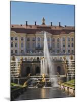 Grand Palace, Peterhof, Saint Petersburg, Russia-Walter Bibikow-Mounted Premium Photographic Print