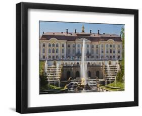 Grand Palace, Peterhof, Saint Petersburg, Russia-Walter Bibikow-Framed Photographic Print