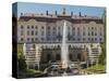 Grand Palace, Peterhof, Saint Petersburg, Russia-Walter Bibikow-Stretched Canvas