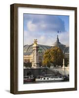 Grand Palais and Pont Alexandre Iii Bridge, Paris, France-Walter Bibikow-Framed Photographic Print