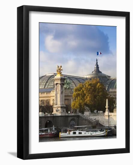 Grand Palais and Pont Alexandre Iii Bridge, Paris, France-Walter Bibikow-Framed Photographic Print