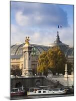 Grand Palais and Pont Alexandre Iii Bridge, Paris, France-Walter Bibikow-Mounted Photographic Print