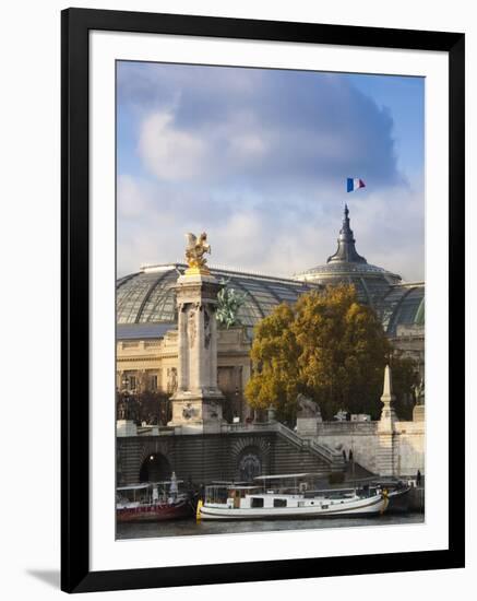 Grand Palais and Pont Alexandre Iii Bridge, Paris, France-Walter Bibikow-Framed Photographic Print