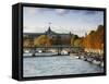 Grand Palais and Seine River, Paris, France-Walter Bibikow-Framed Stretched Canvas