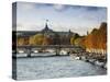 Grand Palais and Seine River, Paris, France-Walter Bibikow-Stretched Canvas