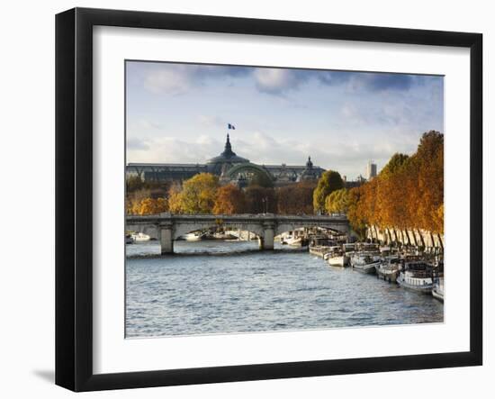 Grand Palais and Seine River, Paris, France-Walter Bibikow-Framed Photographic Print