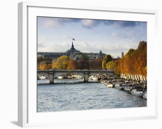 Grand Palais and Seine River, Paris, France-Walter Bibikow-Framed Photographic Print