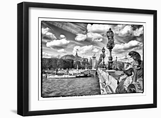 Grand Palais and The Seine River - Paris - France-Philippe Hugonnard-Framed Photographic Print