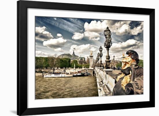 Grand Palais and The Seine River - Paris - France-Philippe Hugonnard-Framed Photographic Print