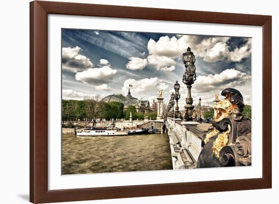 Grand Palais and The Seine River - Paris - France-Philippe Hugonnard-Framed Photographic Print