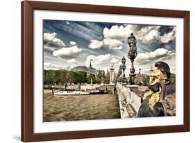 Grand Palais and The Seine River - Paris - France-Philippe Hugonnard-Framed Photographic Print