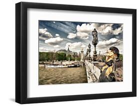 Grand Palais and The Seine River - Paris - France-Philippe Hugonnard-Framed Photographic Print