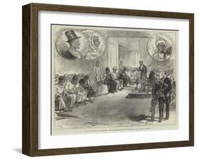 Grand Palaver at Sierra Leone Between the Governor and Native Chiefs-Charles Robinson-Framed Giclee Print