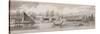 Grand Panorama of London, from the River Thames Looking Towards Shadwell, East India Docks and…-null-Stretched Canvas