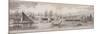 Grand Panorama of London, from the River Thames Looking Towards Shadwell, East India Docks and…-null-Mounted Giclee Print