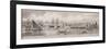 Grand Panorama of London, from the River Thames Looking Towards Shadwell, East India Docks and…-null-Framed Giclee Print