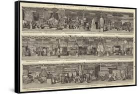 Grand Panorama of the Great Exhibition, North-East Portion of the Nave-null-Framed Stretched Canvas