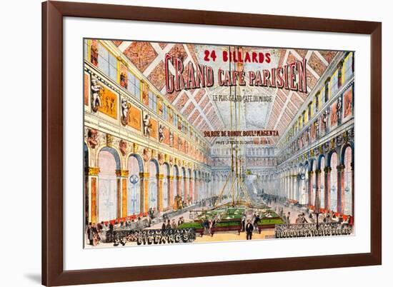 Grand Paris Billiard Hall & Café-null-Framed Art Print