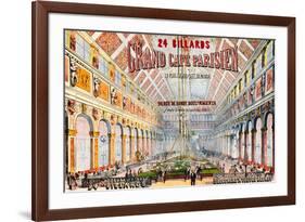 Grand Paris Billiard Hall & Café-null-Framed Art Print