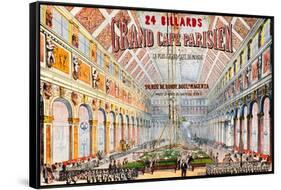 Grand Paris Billiard Hall & Café-null-Framed Stretched Canvas