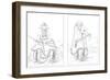 Grand Pawnees, Fort Leavenworth, Lower Missouri, 1841-Tofswill and Myers-Framed Giclee Print