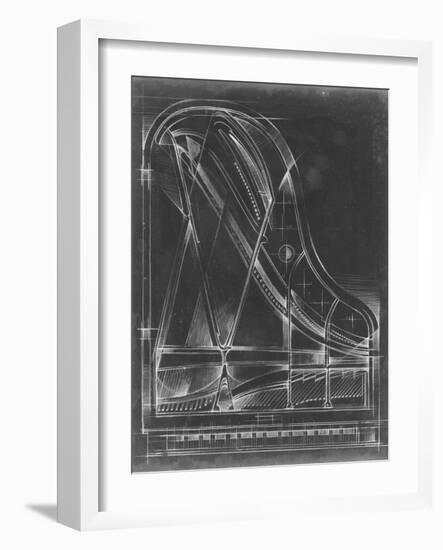 Grand Piano Diagram-Ethan Harper-Framed Art Print