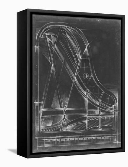 Grand Piano Diagram-Ethan Harper-Framed Stretched Canvas