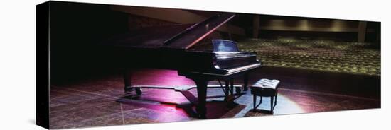 Grand Piano on a Concert Hall Stage, University of Hawaii, Hilo, Hawaii, USA-null-Stretched Canvas