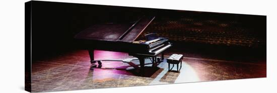 Grand Piano on a Concert Hall Stage, University of Hawaii, Hilo, Hawaii, USA-null-Stretched Canvas