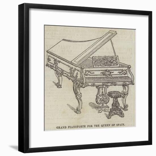 Grand Pianoforte for the Queen of Spain-null-Framed Giclee Print