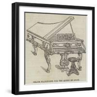 Grand Pianoforte for the Queen of Spain-null-Framed Giclee Print