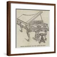 Grand Pianoforte for the Queen of Spain-null-Framed Giclee Print