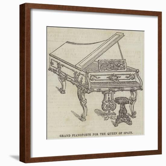 Grand Pianoforte for the Queen of Spain-null-Framed Giclee Print