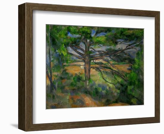 Grand Pin et Terres rouges, 1890-95 Large pine tree and red earth. Canvas, 72 x 91 cm.-Paul Cezanne-Framed Giclee Print