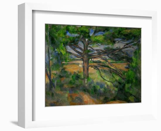 Grand Pin et Terres rouges, 1890-95 Large pine tree and red earth. Canvas, 72 x 91 cm.-Paul Cezanne-Framed Giclee Print