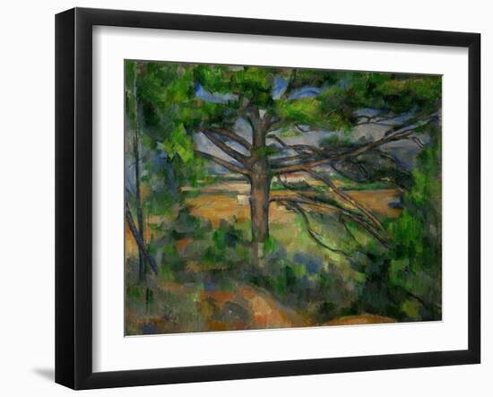 Grand Pin et Terres rouges, 1890-95 Large pine tree and red earth. Canvas, 72 x 91 cm.-Paul Cezanne-Framed Giclee Print