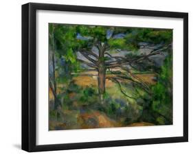 Grand Pin et Terres rouges, 1890-95 Large pine tree and red earth. Canvas, 72 x 91 cm.-Paul Cezanne-Framed Giclee Print