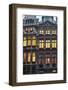 Grand Place Building Facade at Dusk, UNESCO World Heritage Site, Brussels, Belgium, Europe-Charles Bowman-Framed Photographic Print