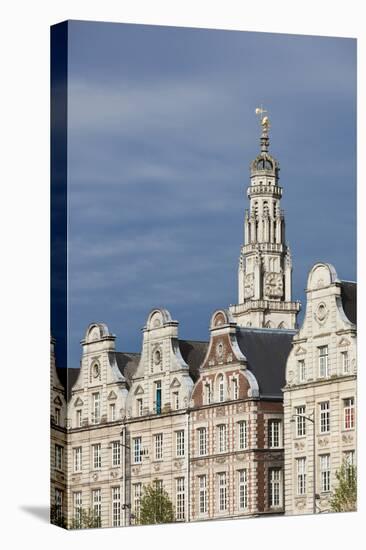 Grand Place Buildings in the Morning, Arras, Pas De Calais, France-Walter Bibikow-Stretched Canvas