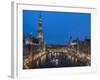 Grand Place Dusk, UNESCO World Heritage Site, Brussels, Belgium, Europe-Charles Bowman-Framed Photographic Print