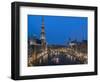 Grand Place Dusk, UNESCO World Heritage Site, Brussels, Belgium, Europe-Charles Bowman-Framed Photographic Print