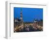 Grand Place Dusk, UNESCO World Heritage Site, Brussels, Belgium, Europe-Charles Bowman-Framed Photographic Print