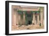 Grand Portico of the Temple of Philae, Nubia, from Egypt and Nubia, Engraved by Louis Haghe-David Roberts-Framed Giclee Print