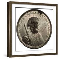 Grand Prince Yaroslav the Wise (From the Historical Medal Serie), 18th Century-Johann Balthasar Gass-Framed Photographic Print